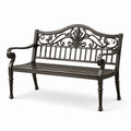 Banco de Hierro Forjado Decorativo Negro