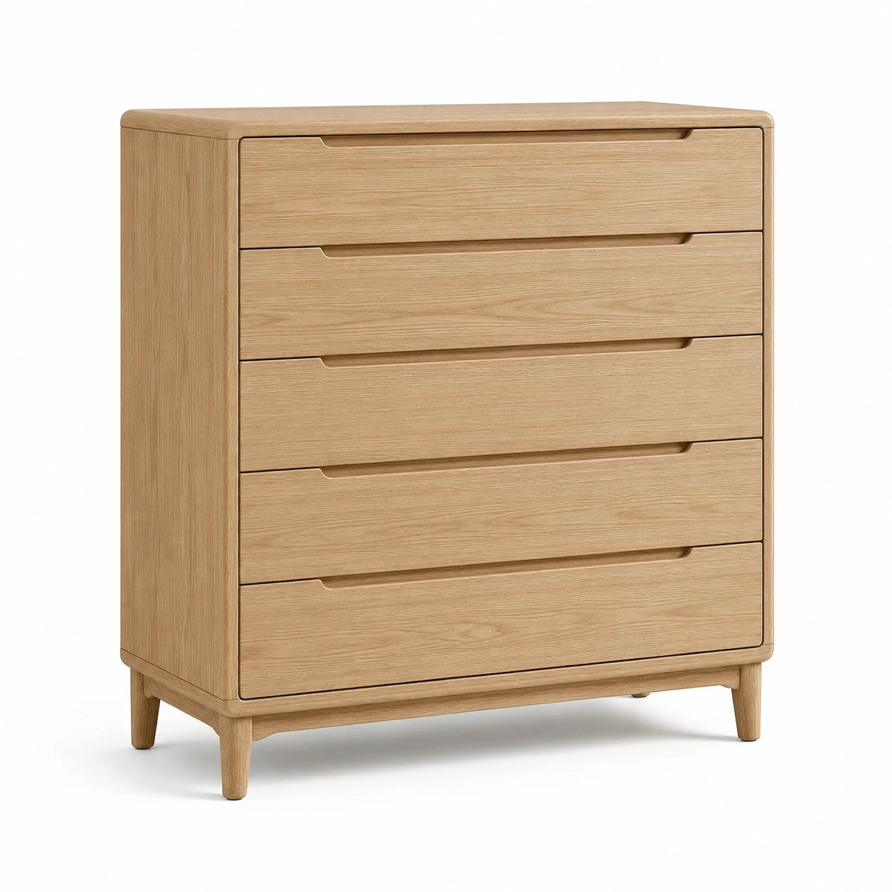 Cómoda de madera con 5 cajones, 100x80x40 cm